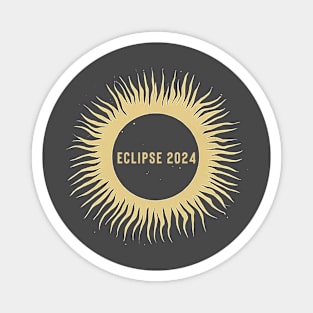 Solar Eclipse 2024 Commemorative Graphic Magnet